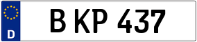 Trailer License Plate